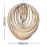 Alpha Lights wooden pendant light UK